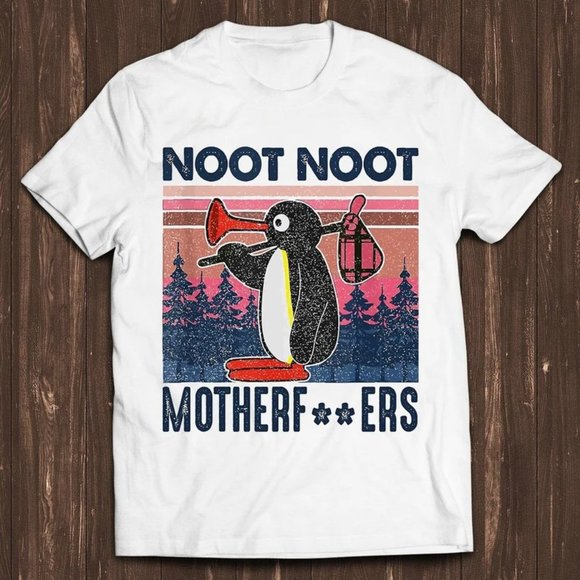 Angry Pingu Noot Noot Motherfers Funny Meme Gift Funny Unisex - Picture 1 of 1